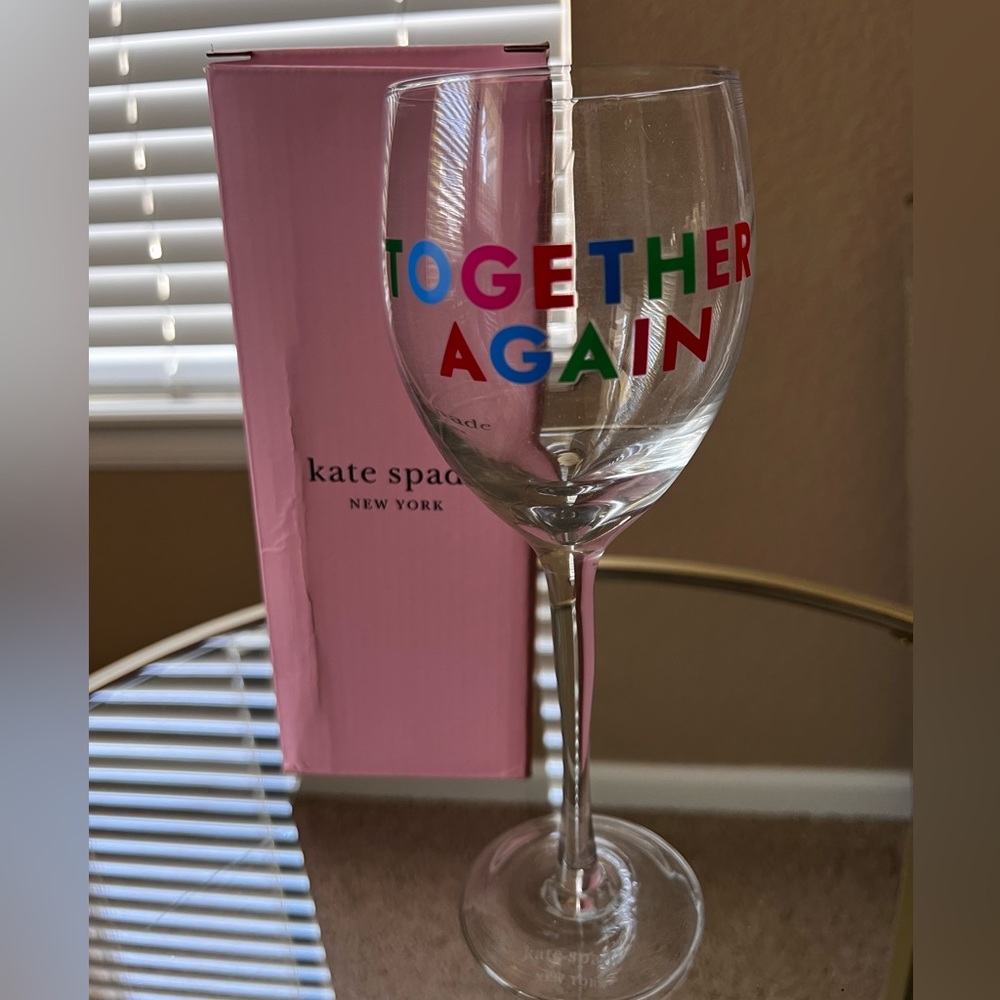 Kate Spade Crystal Wine Glass